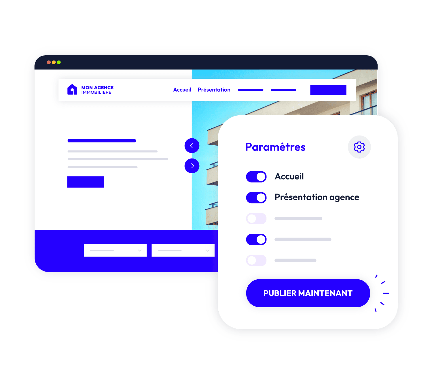 creer site agence immobiliere