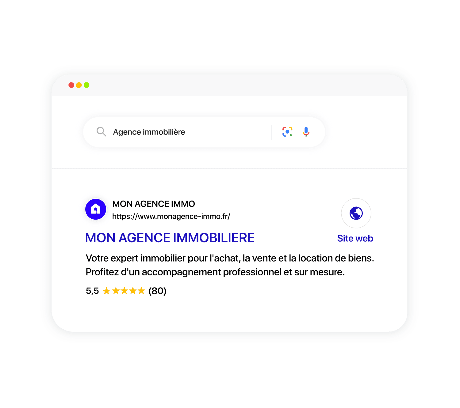 site web agence immobiliere
